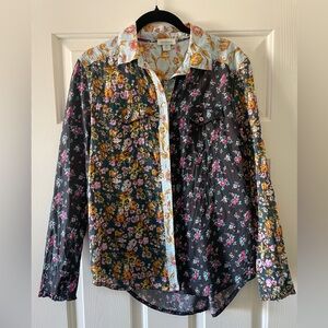 Sundance Blue and Yellow Floral Shirt